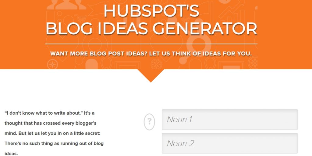 HubSpots Blog Ideas Generator