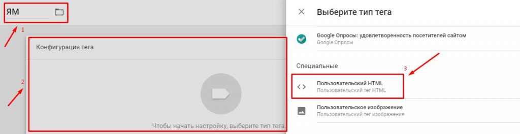 Подключение Яндекс Метрики 